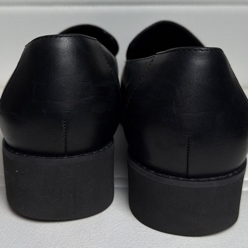 Vionic Kensley Black Leather Lug Sole Penny Loafers Orthotic Comfort 8W Comfort - Picture 3 of 7